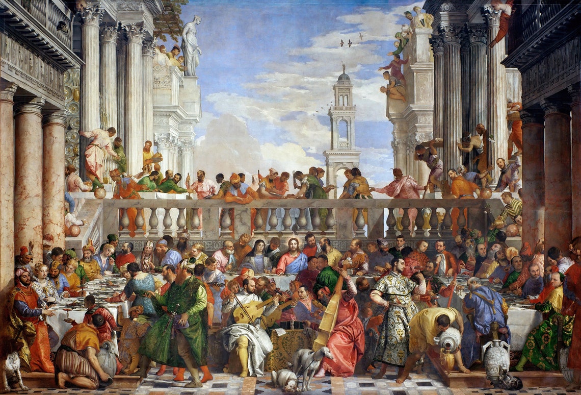 Paolo Veronese Wedding at Cana Grand Banquet Renaissance Feast Poster - Image 3