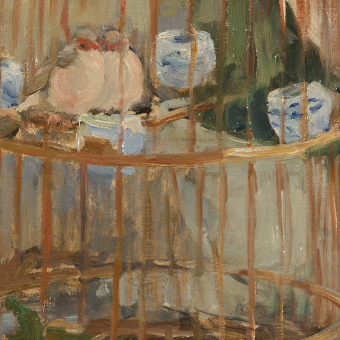 Berthe Morisot The Cage Charming Birdcage Still Life Art Poster - Image 2