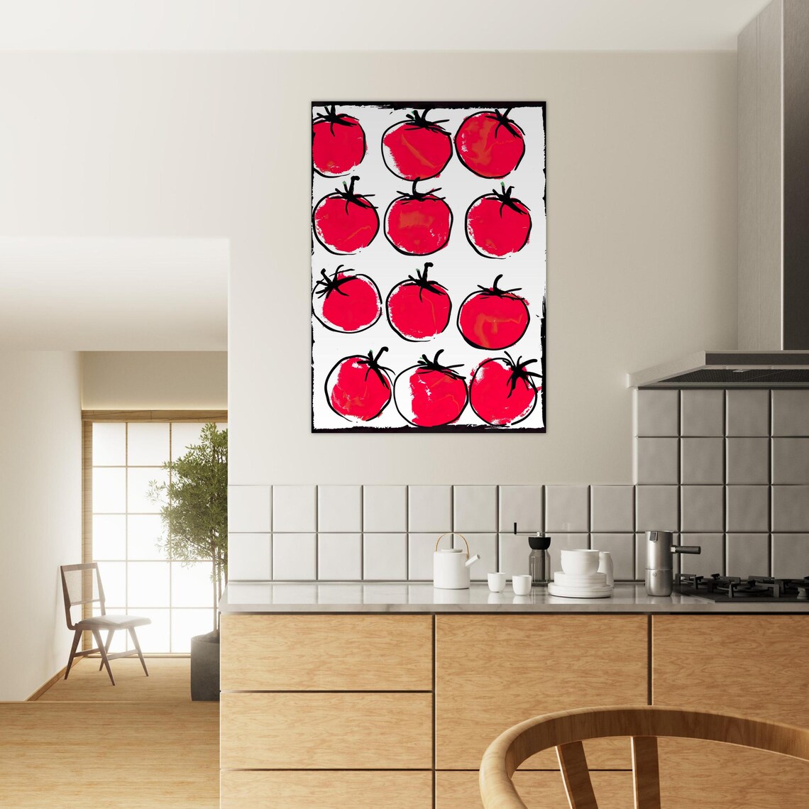 Tomato Poster In Museum Quality On Matte Paper Modern Food Art Wall Decoration For Kitchen Available In Various Sizes - Image 7