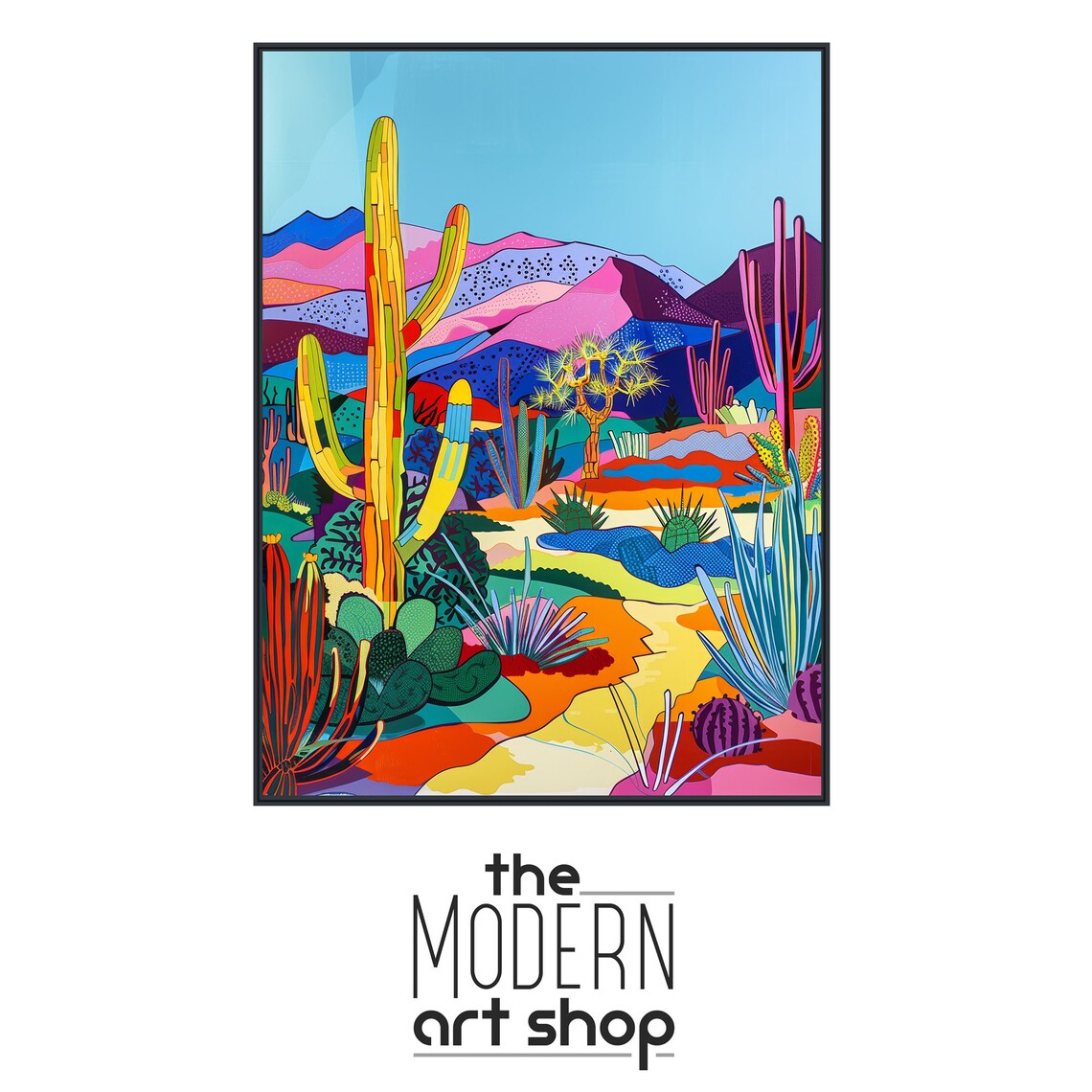 Desert Landscape Painting, Southwestern Art Print - Image 4