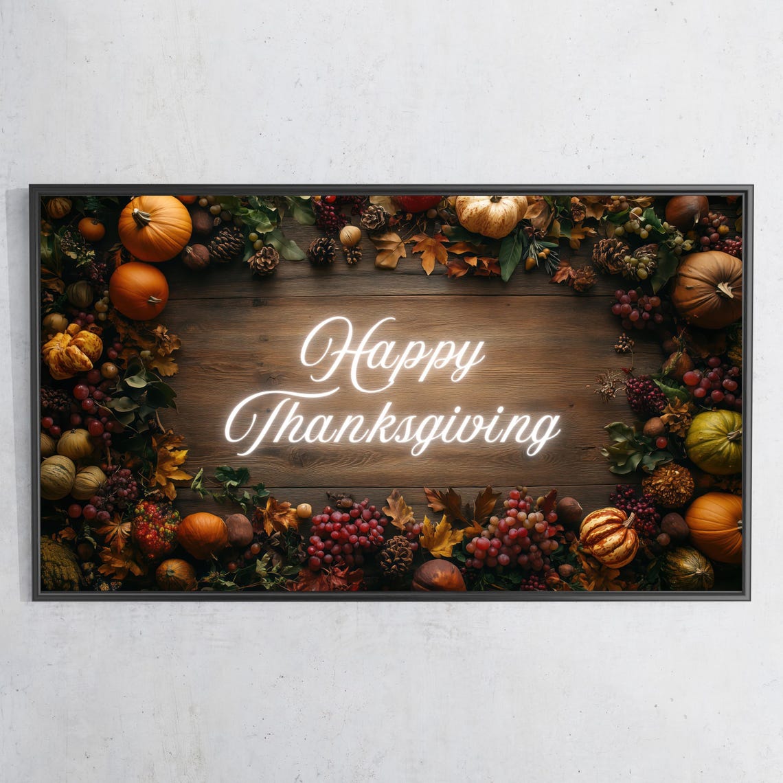 Thanksgiving Frame Tv Art 4k Frame Tv Art Thanksgiving Tv Screensaver Rustic Farmhouse Table Tv275