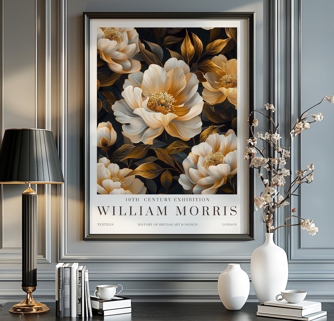 William Morris Prints, Vintage Textile Art Print