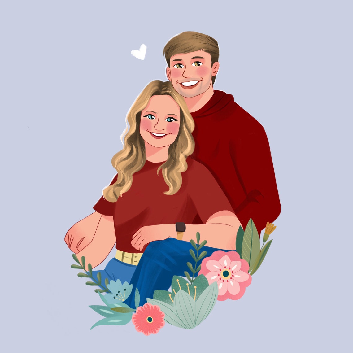 Loved One Portrait From Photo Add Deceased Loved One To Photo Combine Photos Painting From Photo Custom Family Portrait Combine Picture - Image 3