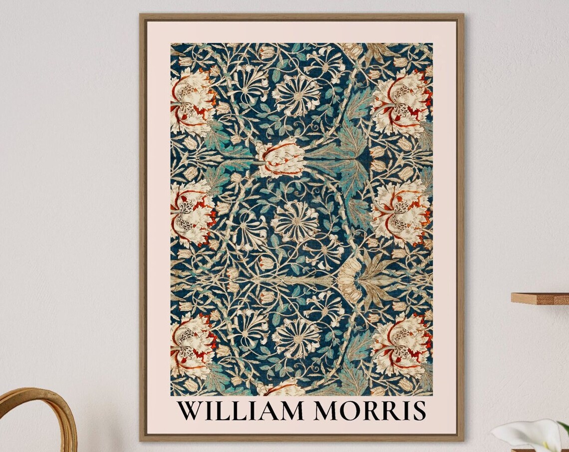 William Morris Botanical Vintage Art Nouveau Art Print