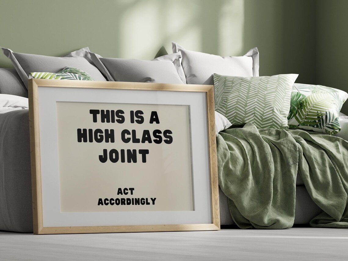 High Class Joint Art Print, Preppy Apartment Decor - Image 4