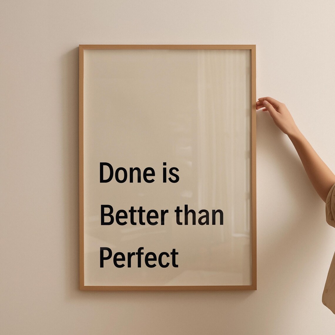 Done Is Better Than Perfect, Minimalist Poster