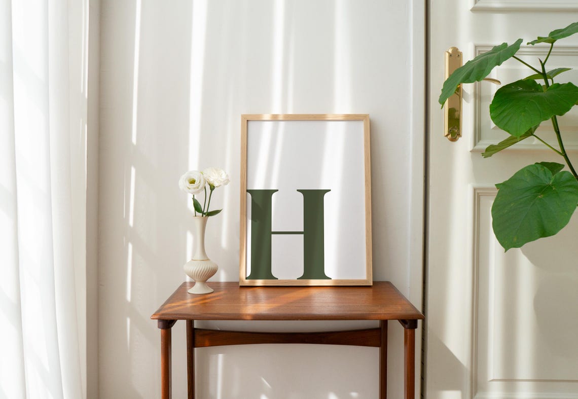 Letter H Poster, Preppy Room Decor - Image 4
