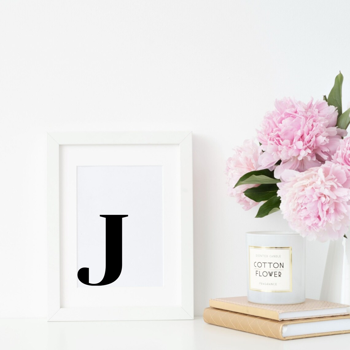 Letter J Minimalist Art Print, Alphabet Decor - Image 4