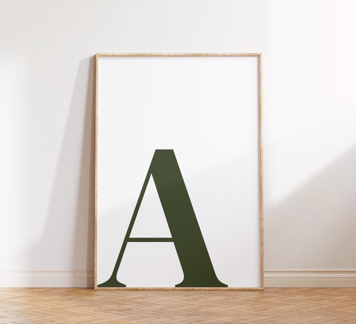 Letter A Poster, Preppy Room Decor - Image 4