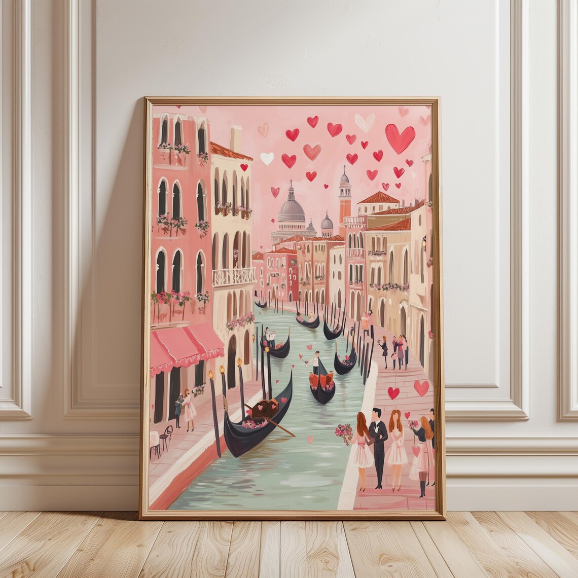 Venice Valentines Day Travel Poster, Romantic Decor - Image 4