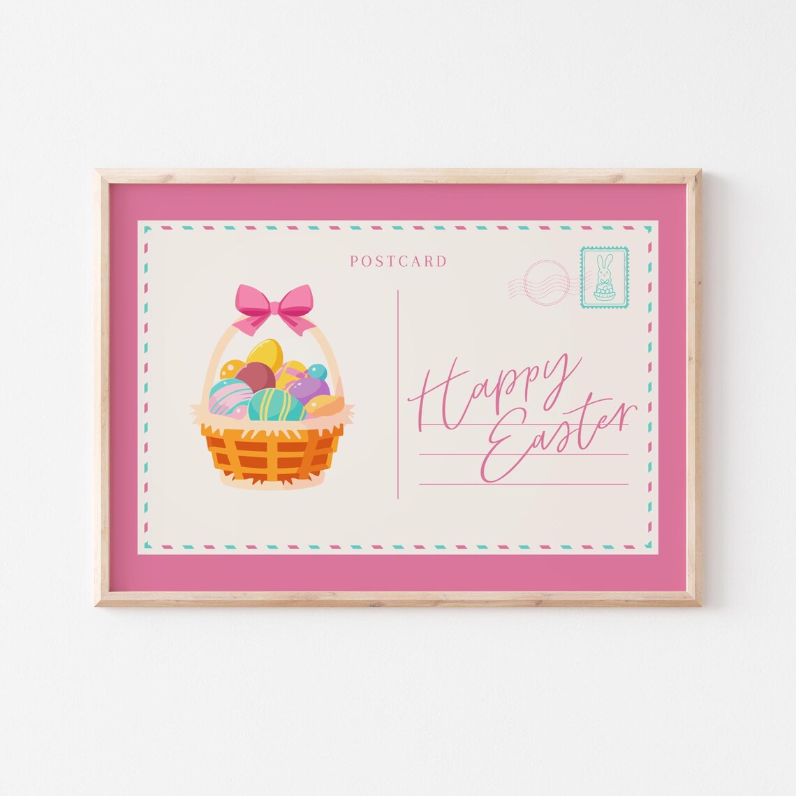 Happy Easter Postcard, Modern Holiday Typography - Image 5