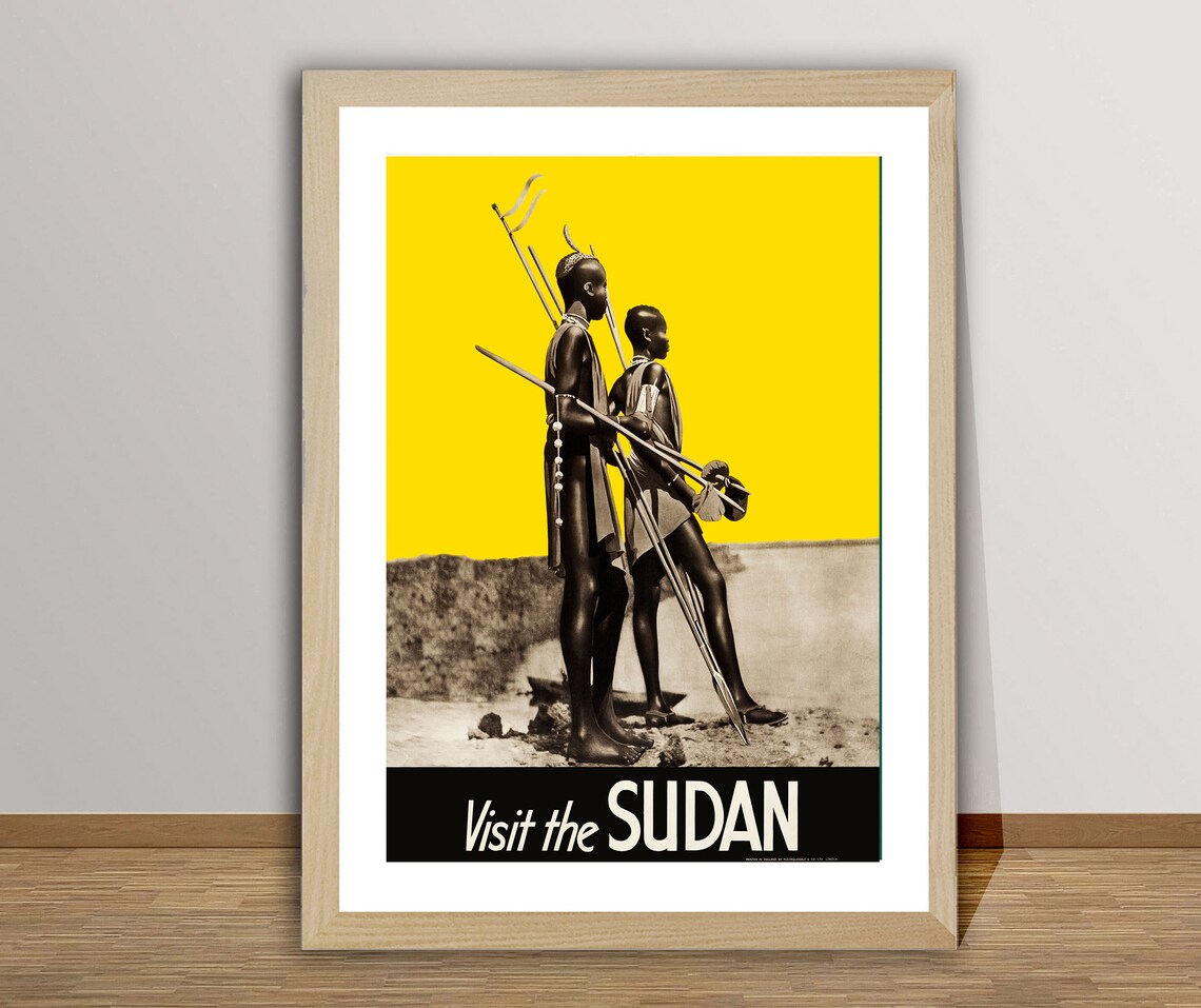 Visit The Sudan Vintage Travel Poster, Travel Poster - Image 2