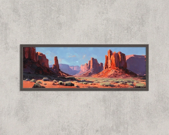 Monument Valley USA Desert Canyon Red Rock Sunset Landscape Print