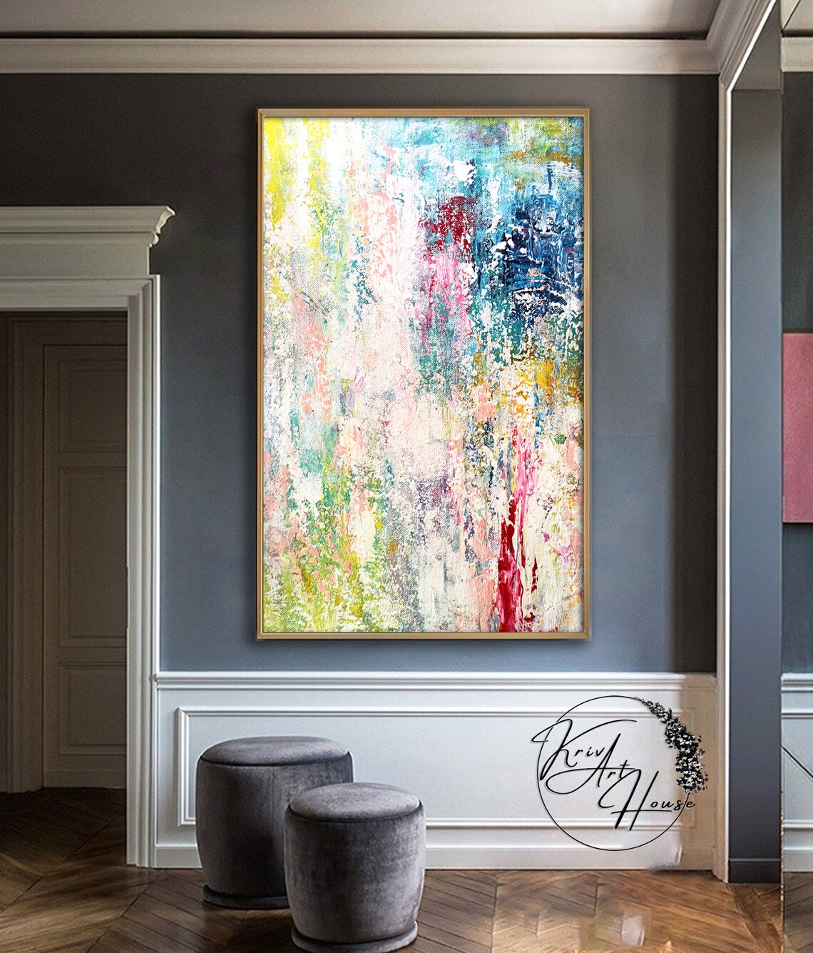 Colorful Abstract Painting, Abstract Art Print - Image 2