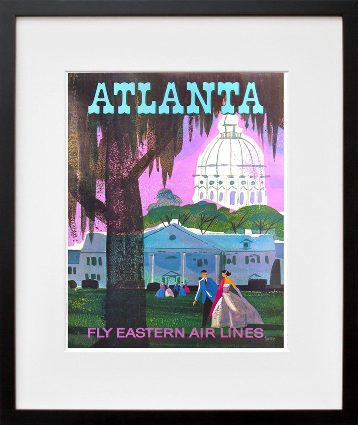 Atlanta Vintage Travel Poster, Georgia Art Print - Image 2
