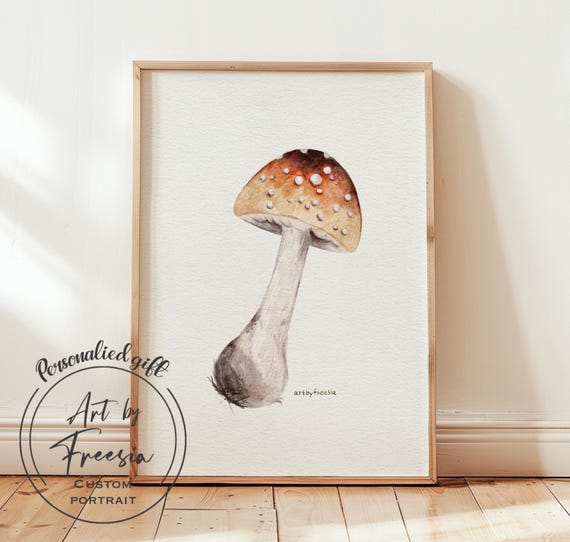 Mini Watercolour Portrait Item Illustration Watercolour Painting Watercolour Drawing Object Item Drawing Personalised Drawing