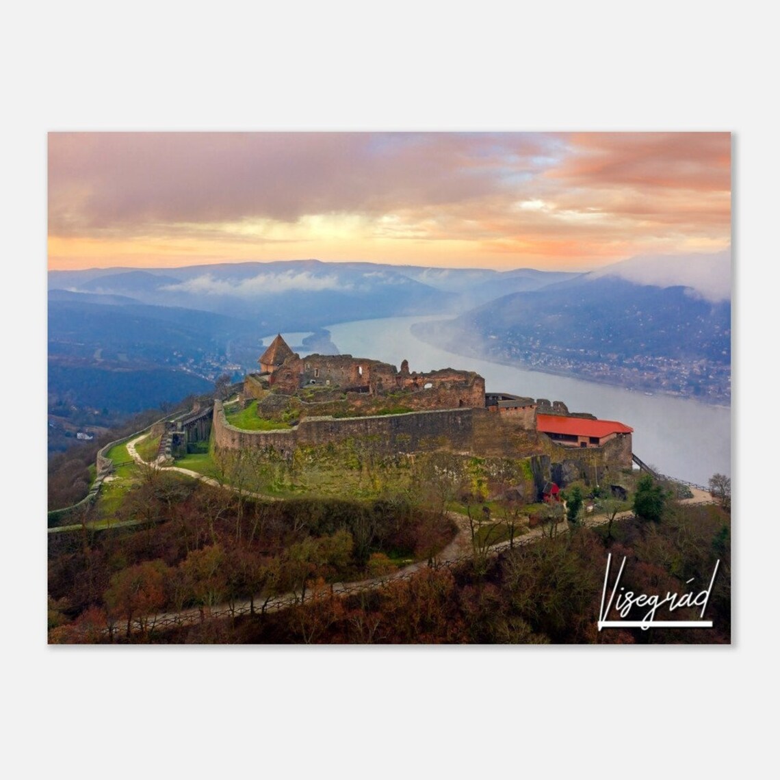 Visegrd High Castle Hungary Travel Poster