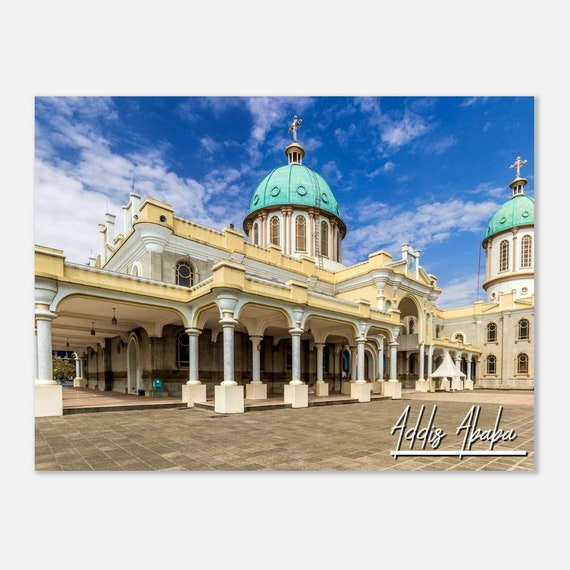 Addis Ababa Poster Medhane Alem Cathedral Travel Print