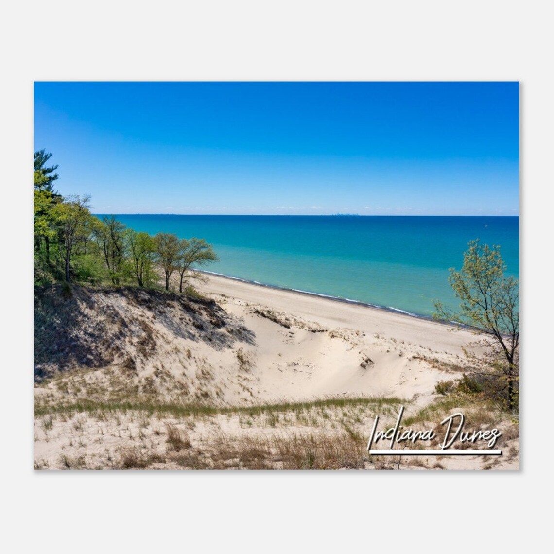 Indiana Dunes National Park Sandy Beach Lake Michigan Poster