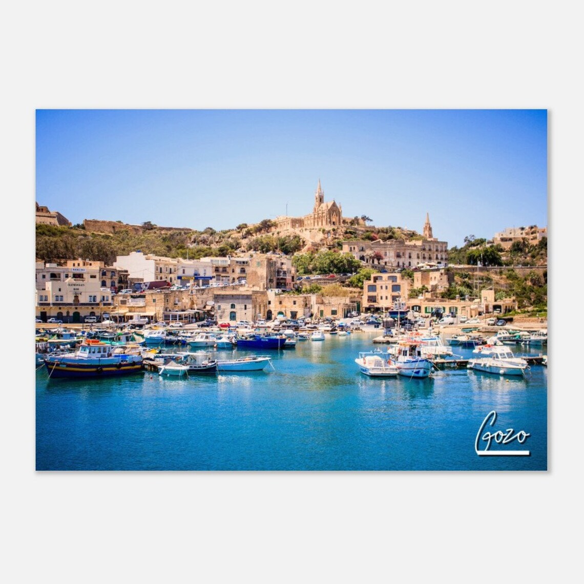 Gozo Malta Mediterranean Travel Poster, Travel Poster