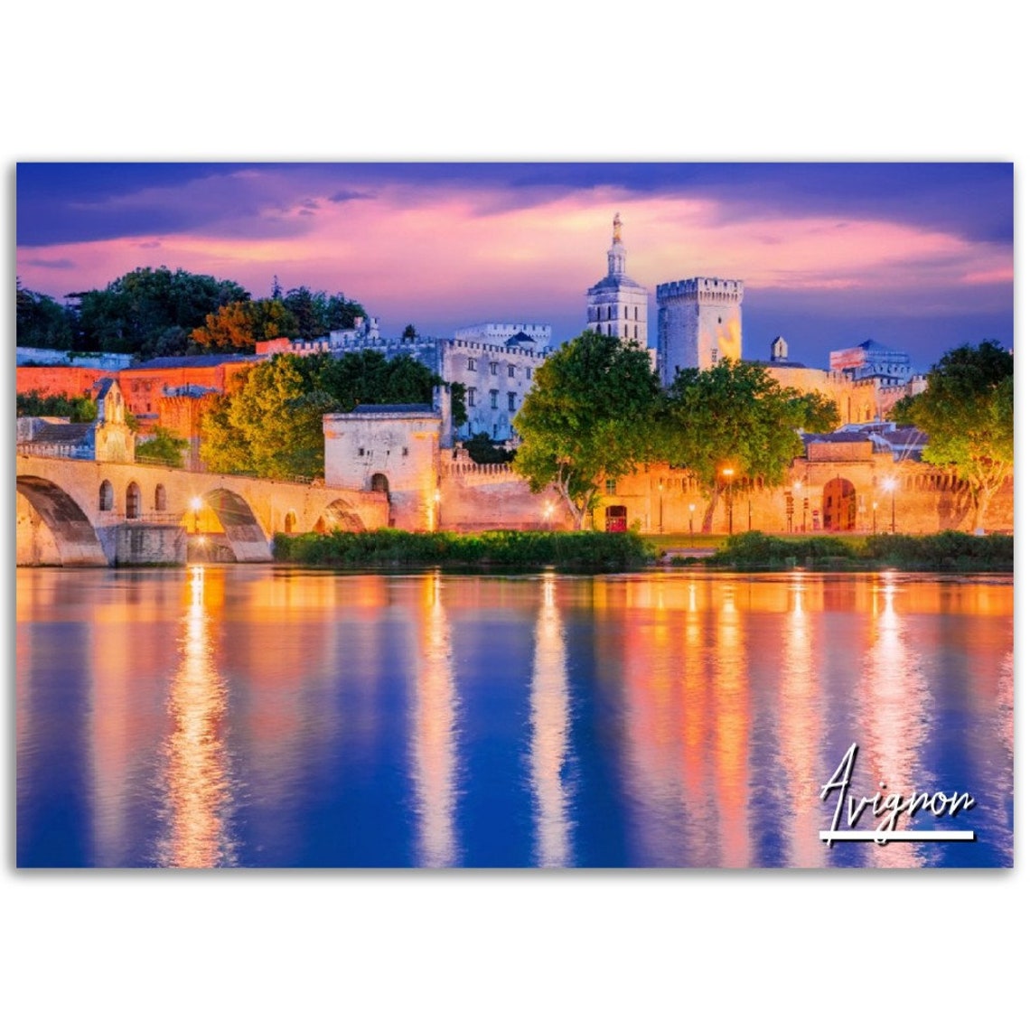 Avignon France Poster Print Historic Cityscape Wall Art