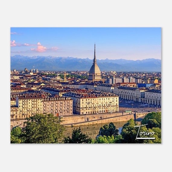 Turin Italy Print Mole Antonelliana Skyline Travel Photography