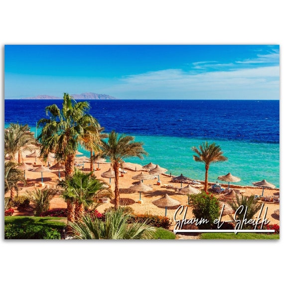 Sharm Elsheikh Beach Poster Egypt Travel Photo Print