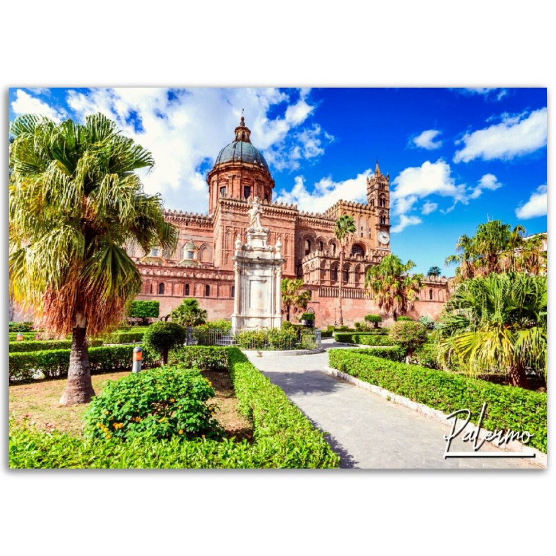 Palermo Cathedral Sicily Italy Grand Travel Photography Poster