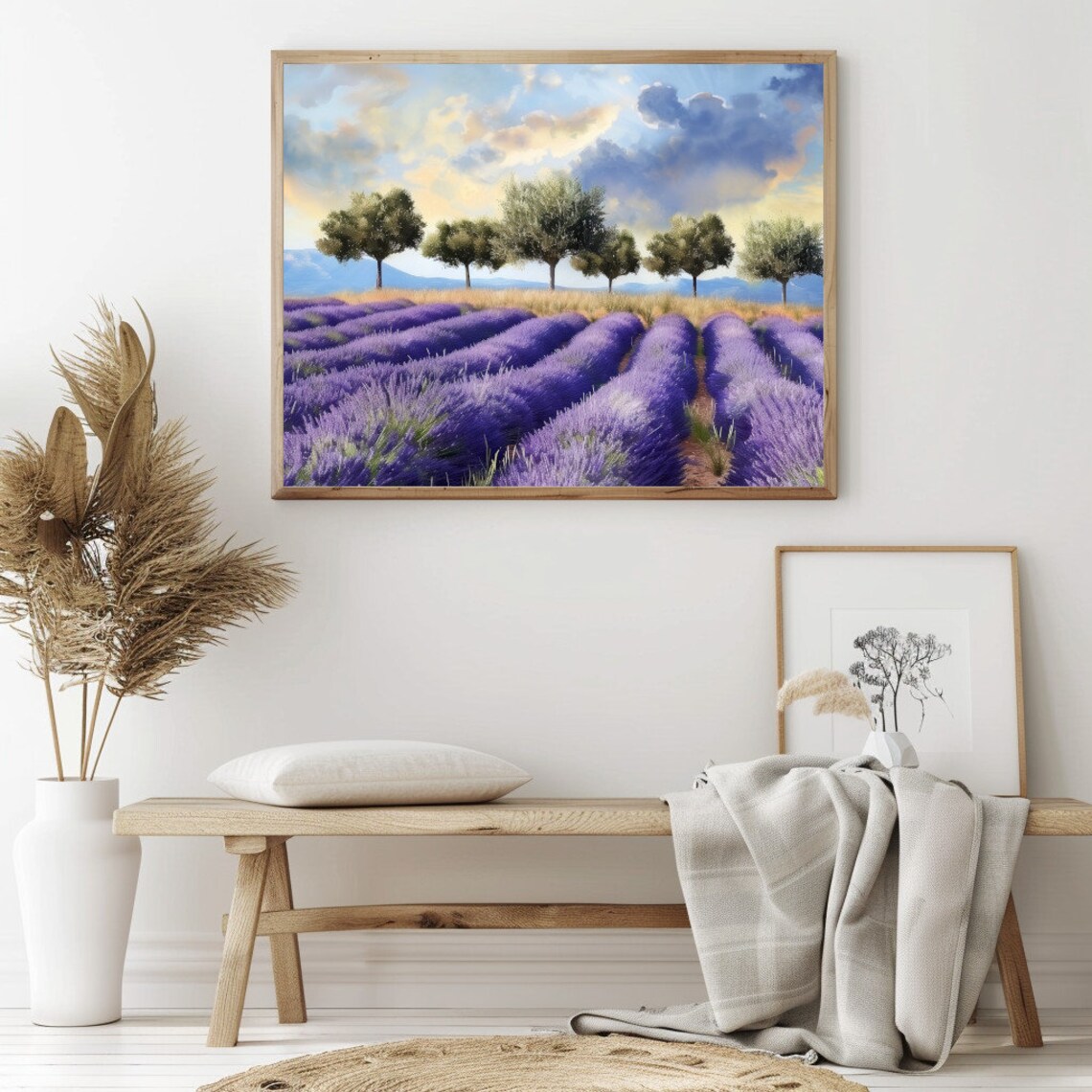 French Country Lavender Fields, Provence Art Print - Image 2