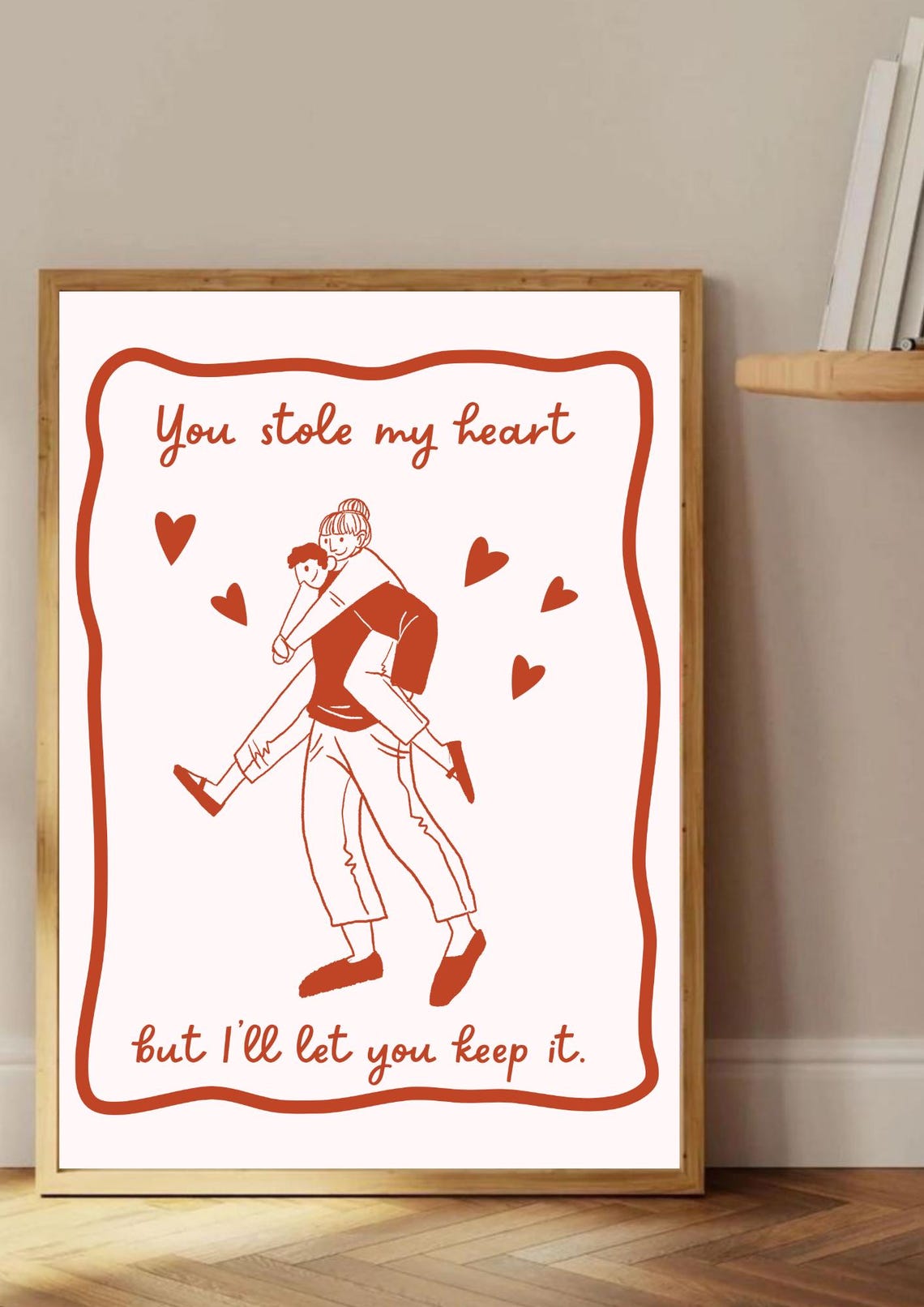 Romantic Love Art Print Bold Valentines Day Decor Art - Image 2