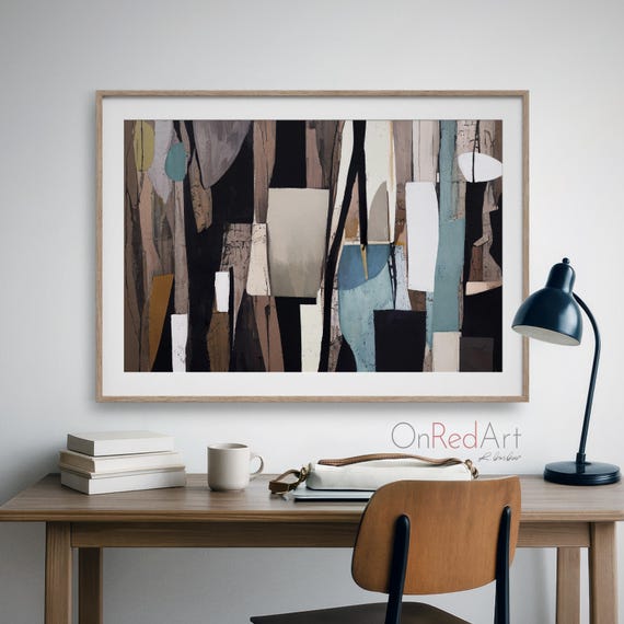 Forms Standing Modern Geometric Natureinspired Wall Art Abstract