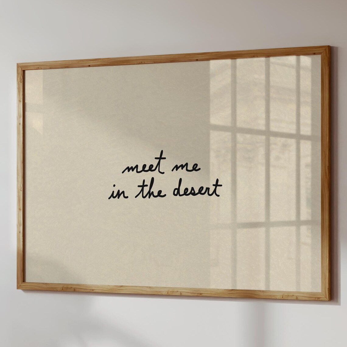 Desert Boho Neutral Minimalist Quote Art Print