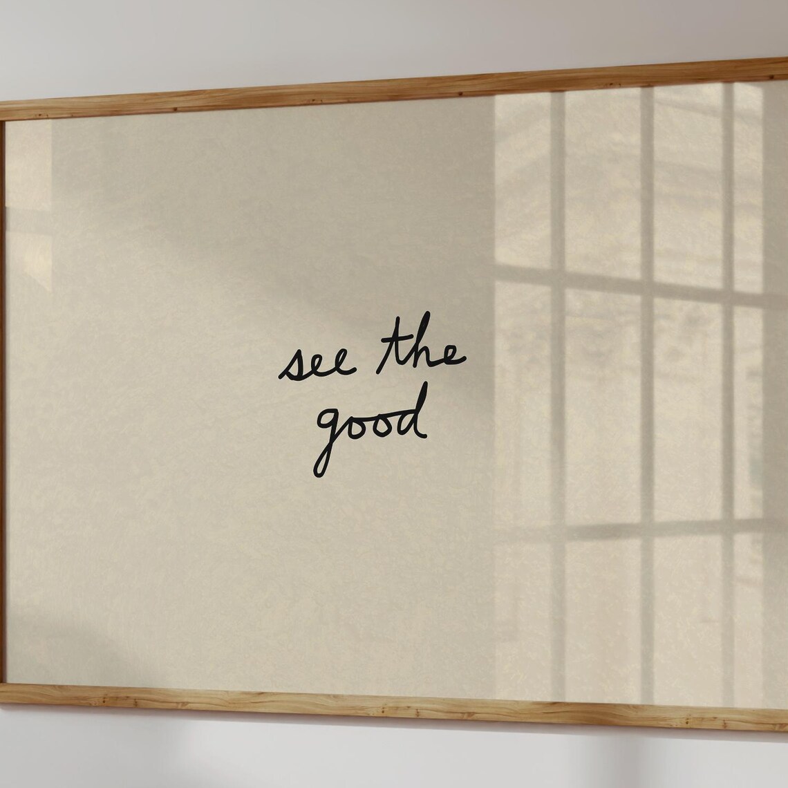 See The Good Print, Minimalist Typography Art Print
