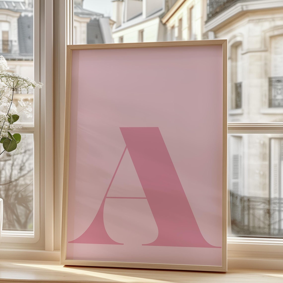 Retro Letter A Monogram Alphabet Poster - Image 5