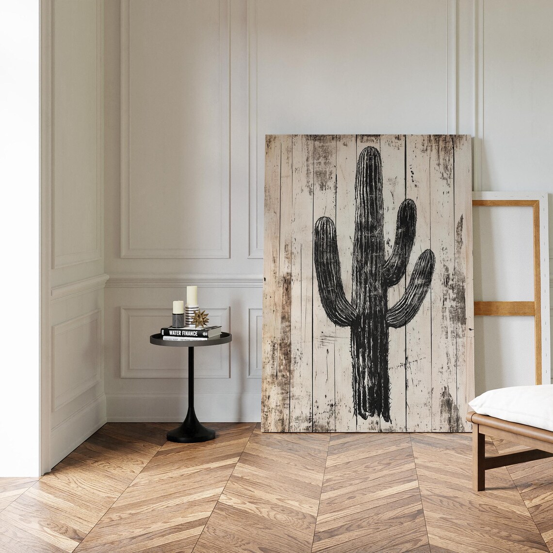 Rustic Cactus Art Print, Southwestern Boho Decor