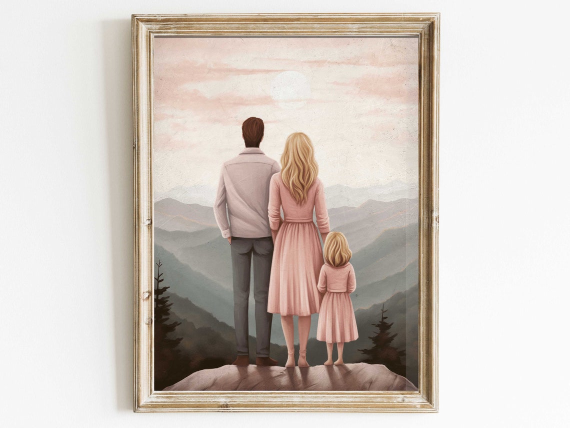 Family Bond Print, Rustic Nursery Decor