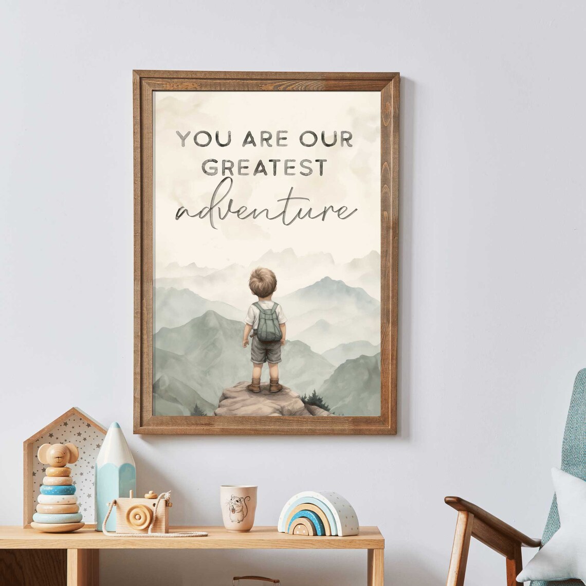 You Are Our Greatest Adventure Nursery Quote Art Print - Image 3
