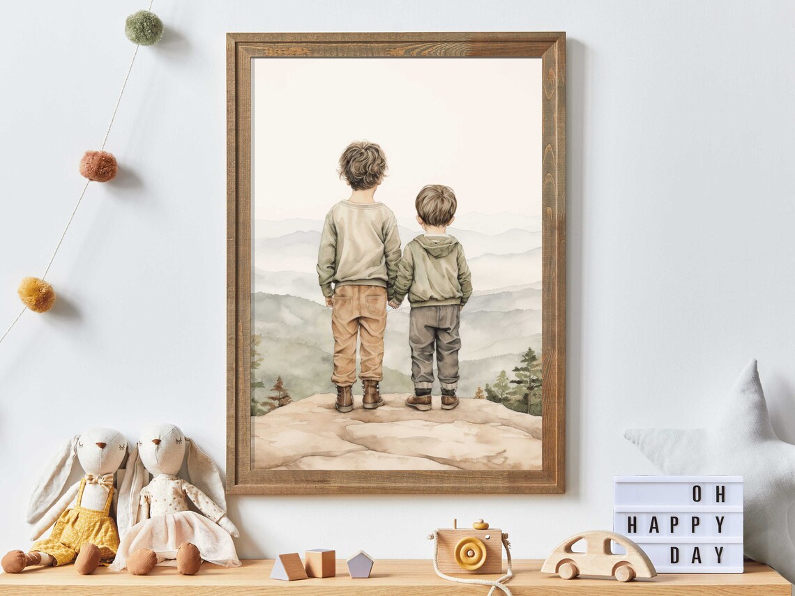 Brothers Bedroom Decor Adventure Art Print
