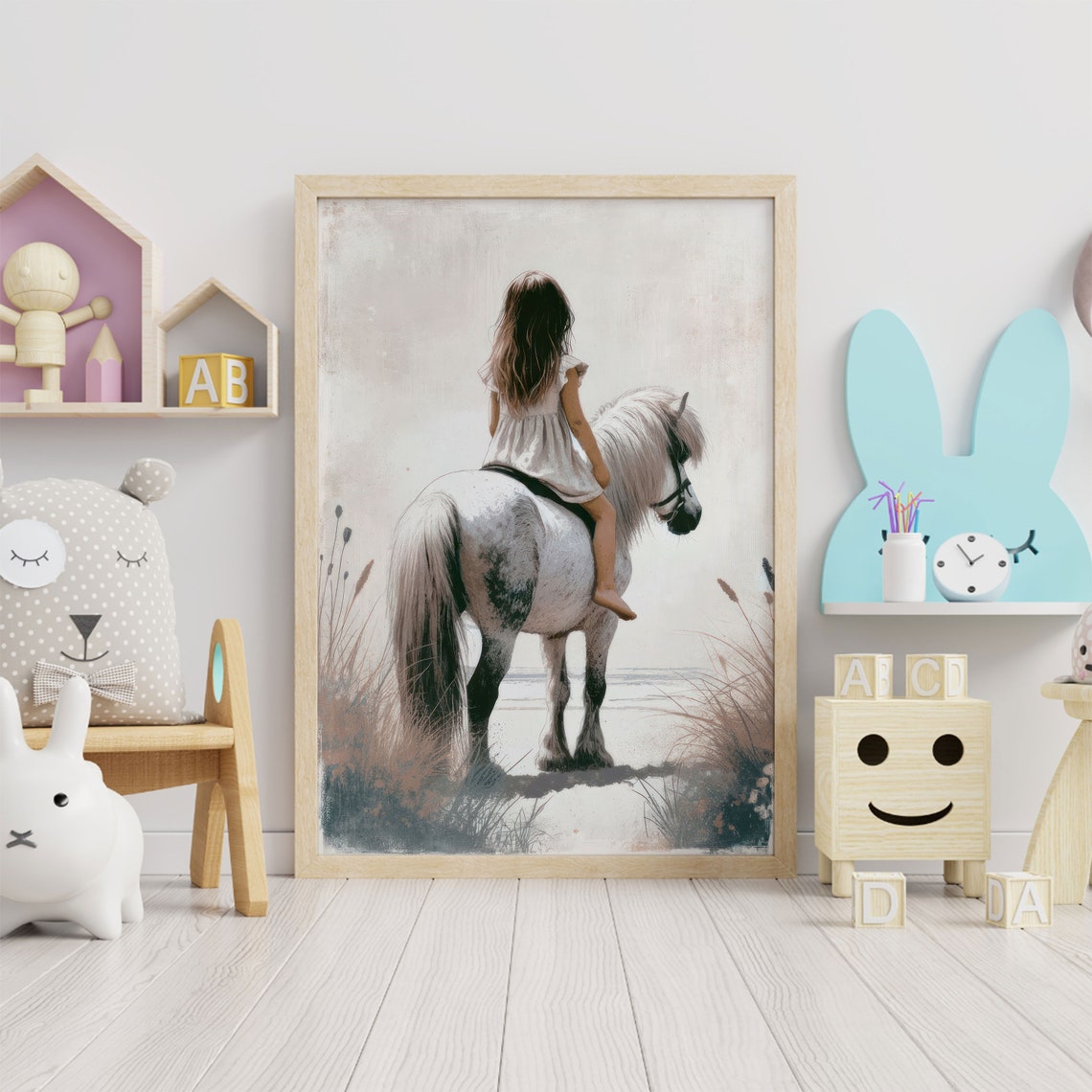 Shetland Pony Nursery Decor Art Print - Image 2