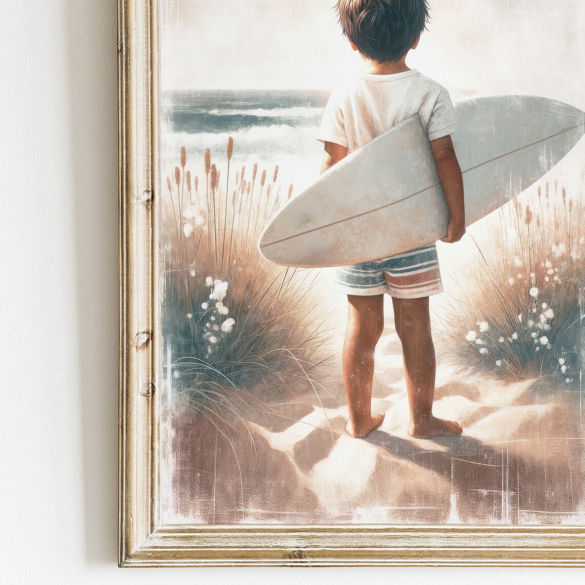 Surfing Nursery Art Print, Beach Decor For Kids - Image 2