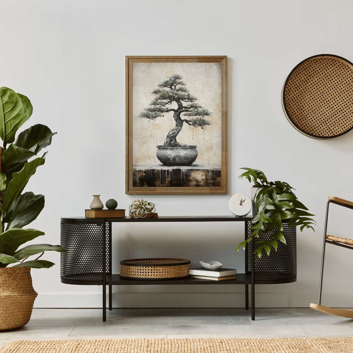 Bonsai Tree Print, Vintage Japanese Botanical Art - Image 2