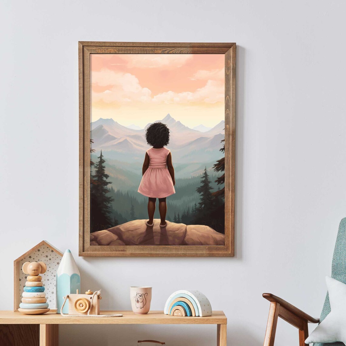 Girl Adventure Print, Black Girl Nursery Wall Art - Image 3