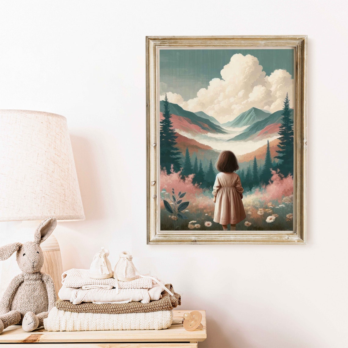 Girl Adventure Print Adventure Nursery Decor Girl Mountain Nursery Art Toddler Room Decor Girls Room Wall Art Girl Wall Art - Image 2