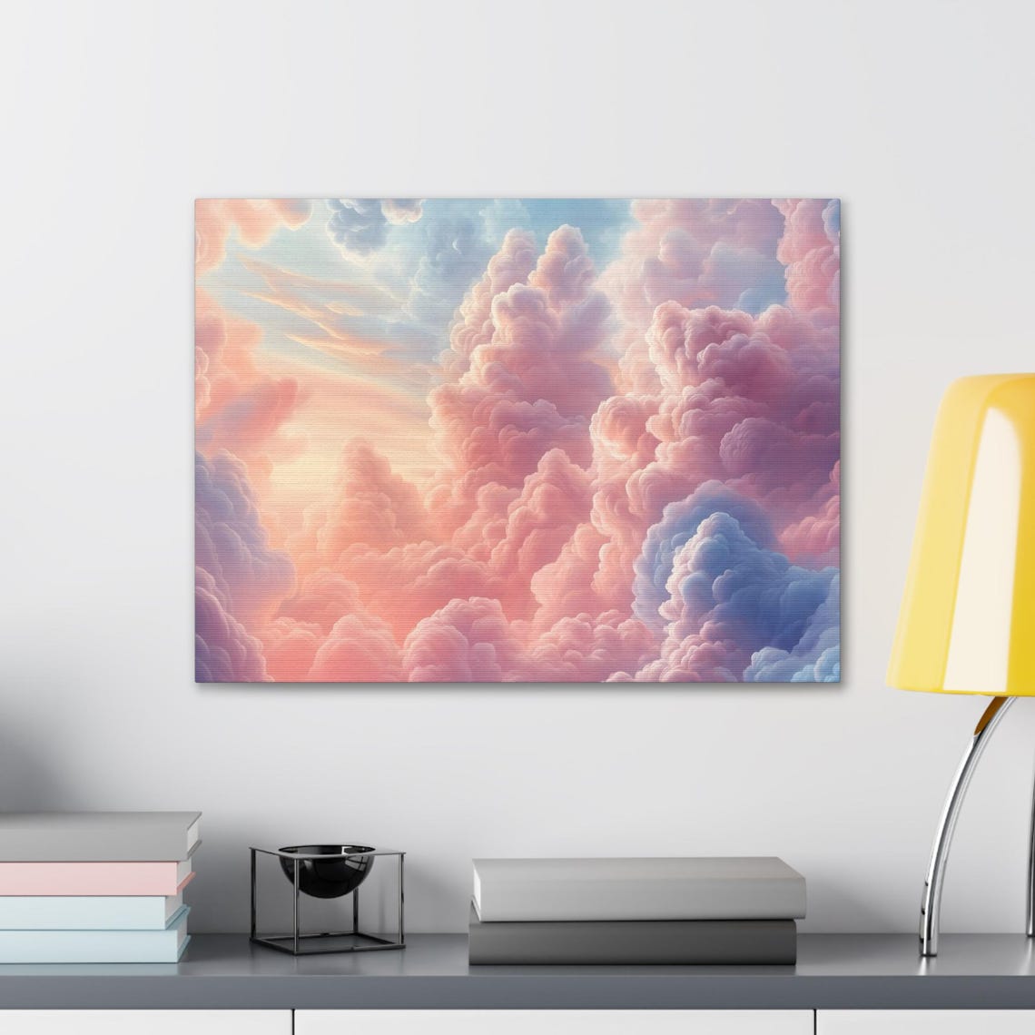 Soft Pastel Cloud Dream Fluffy Pink Sky Cotton Candy Clouds Poster - Image 2