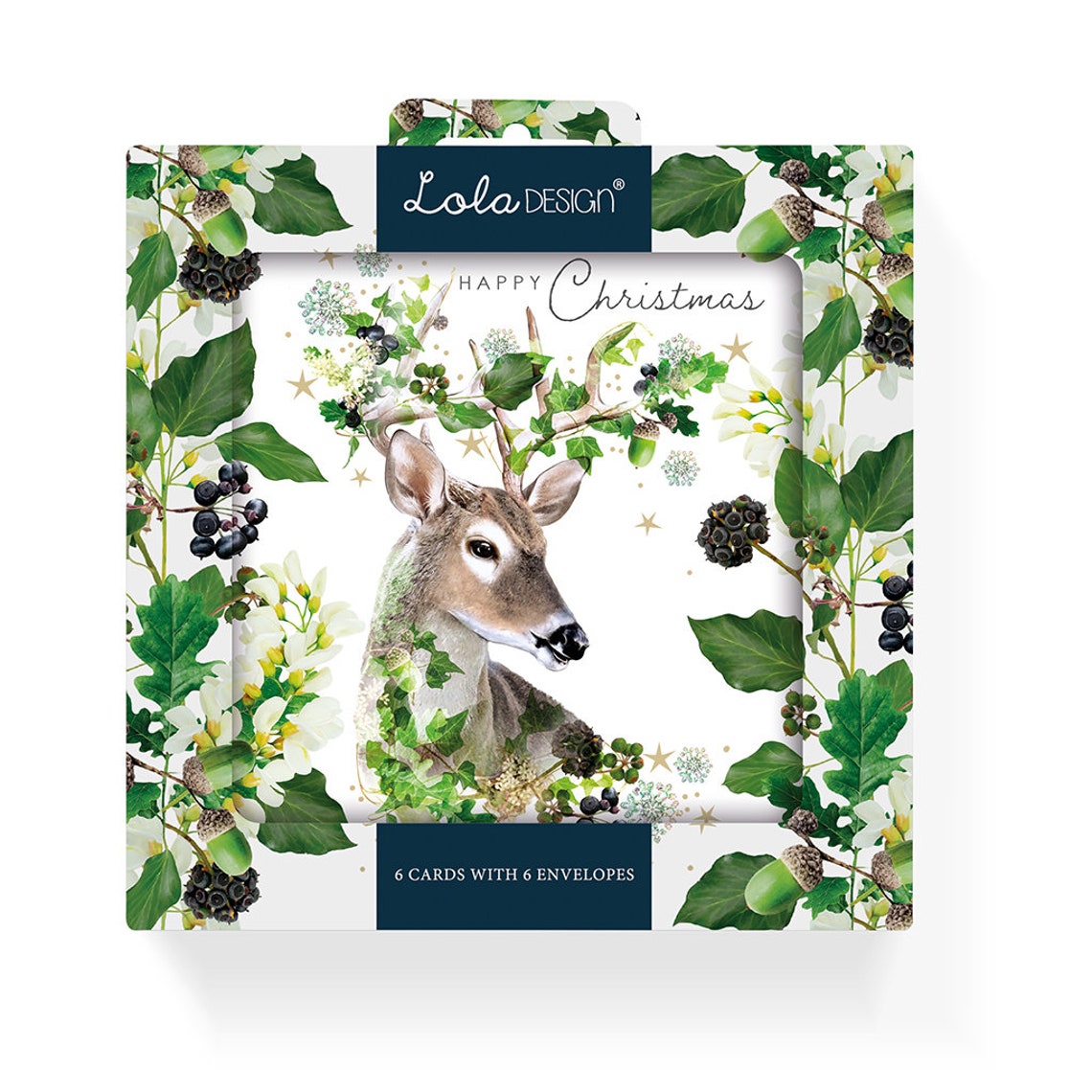 Happy Christmas Stag, Holiday Card Pack