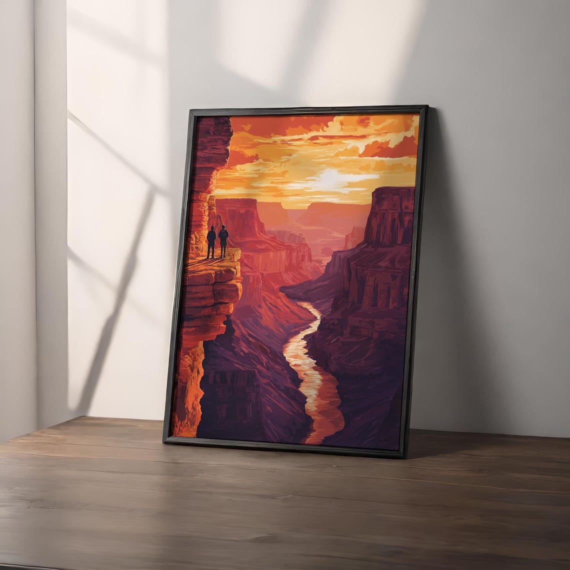 Grand Canyon Travel Poster Grand Canyon Wall Art Travel Print Grand Canyon Travel Art Poster Grand Canyon Decor - Image 2