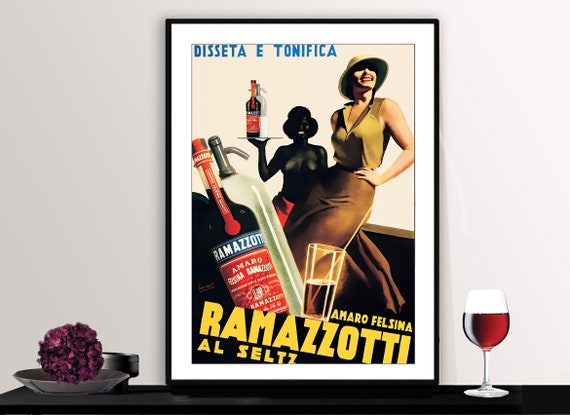 Amaro Felsina Ramazzotti Vintage Fooddrink Poster Poster Paper Or Print Gift Idea Wall Decor