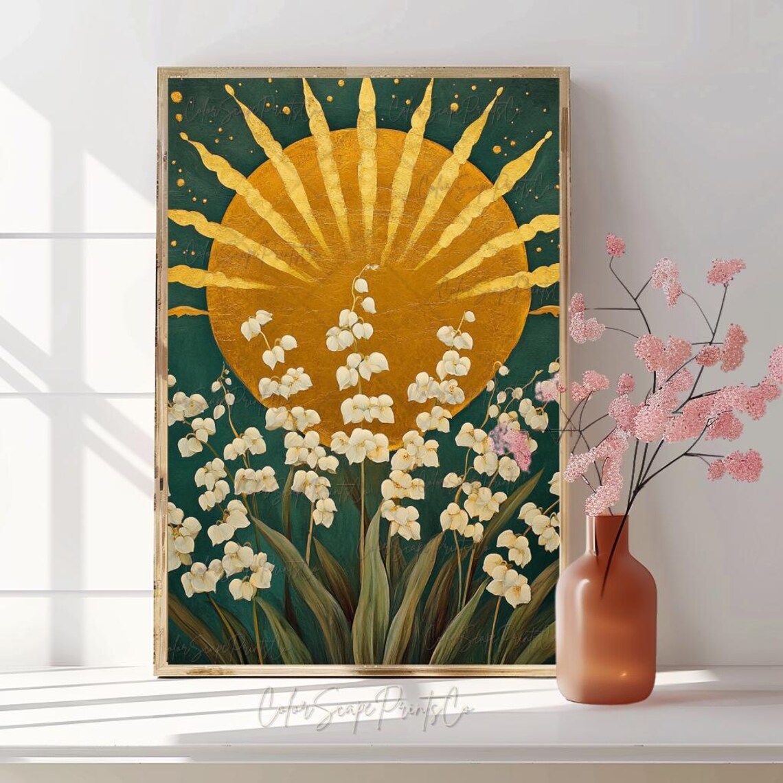 Lily Of The Valley Botanical Flower Art Print - Image 2