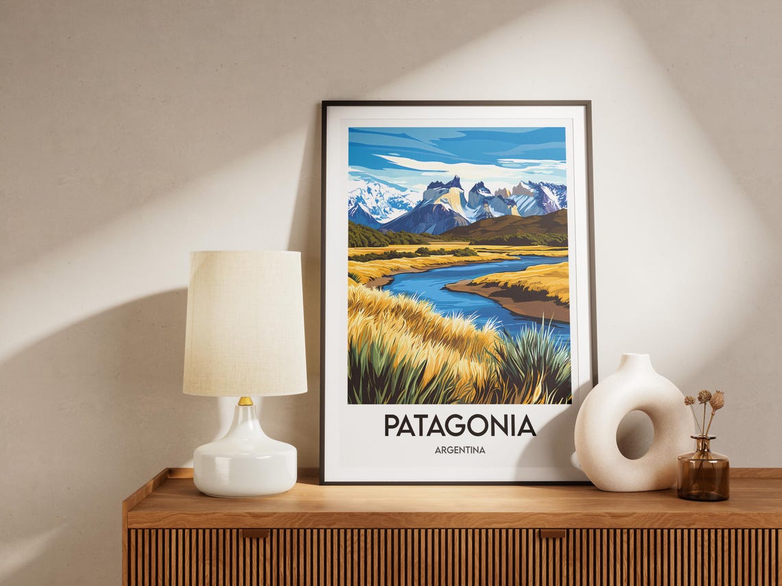 Patagonia Poster Argentina Print Illustration - Image 2