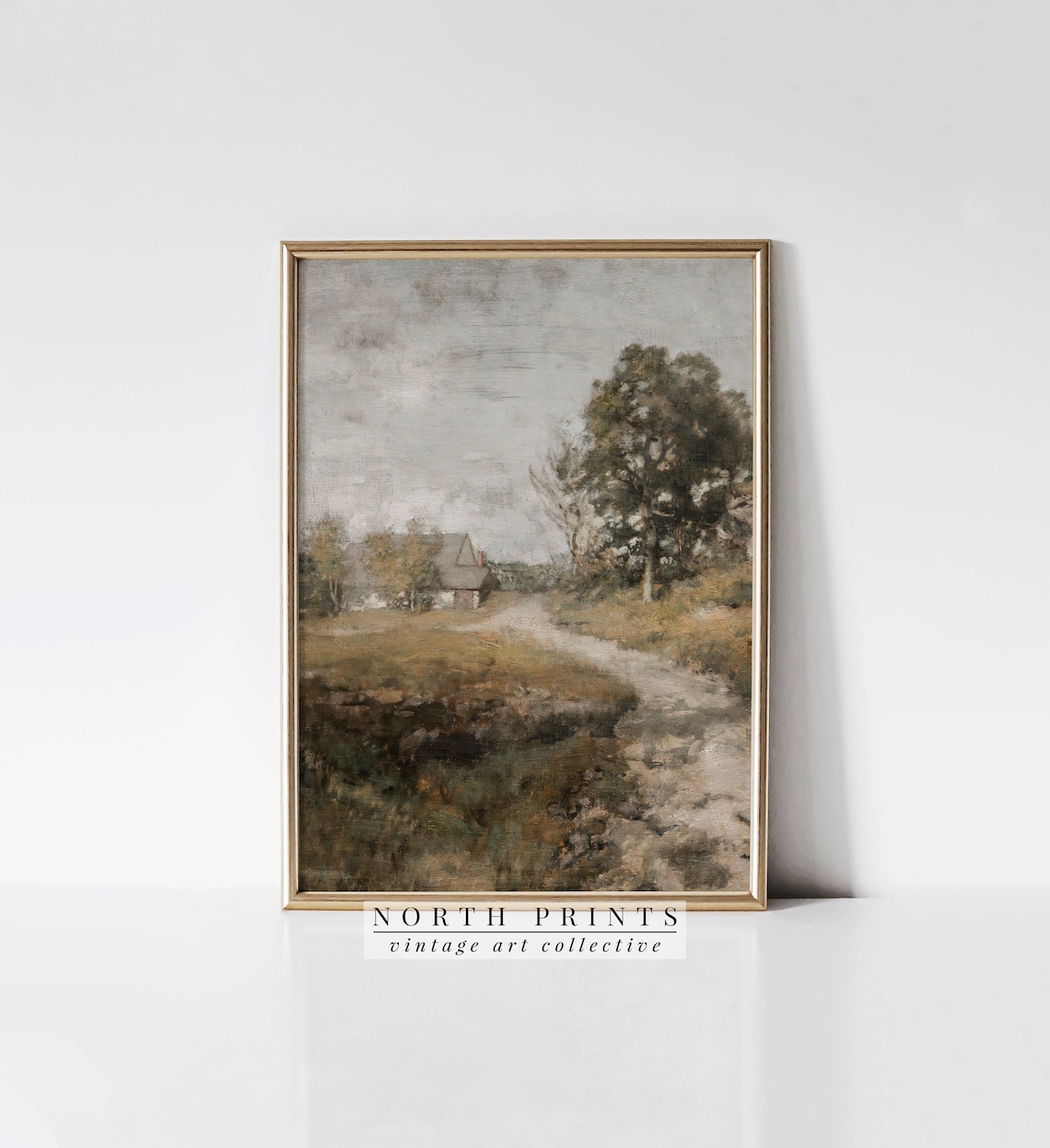 Country Road Vintage Landscape Art Print - Image 4